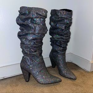 Scrunch Sparkle Steve Madden Boots